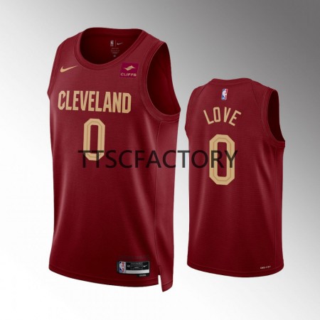 Maillot Basket Cleveland Cavaliers Kevin Love 0 Nike 2022-23 Icon Edition Rouge Swingman - Homme